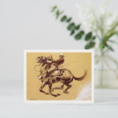 Carte Postale Avec Peinture Frederic Remington (Debout devant)