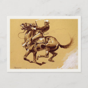 Carte Postale Avec Peinture Frederic Remington