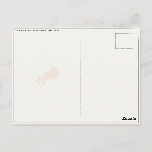 Carte Postale Avec Peinture Munier Emile (Dos)