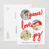 Carte postale avec photos en cercle et mentions ma (Devant / Derrière)