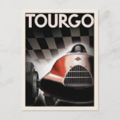 Carte Postale Avec Poster De Course Automobile Vin (Devant)