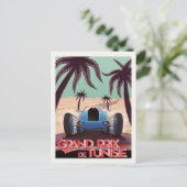 Carte Postale Avec Poster Vintage Racing (Debout devant)