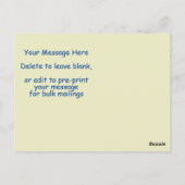 Carte postale avec prière à Saint Michael Personna (Dos)