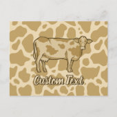 Carte postale avec profil de vache (Devant)