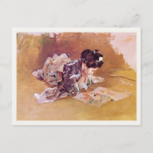 Carte Postale Avec Robert Frederick Blum Peinture (Devant)