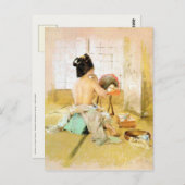 Carte Postale Avec Robert Frederick Blum Peinture (Devant / Derrière)