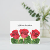 Carte postale avec rose (Debout devant)