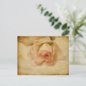 Carte postale avec Rose Vintage (Debout devant)