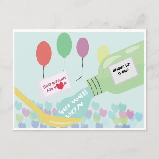 Carte postale avec sirop de convalescence (Devant)