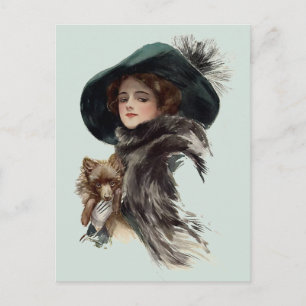 Carte Postale Avec son chien