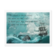 Carte postale avec sort