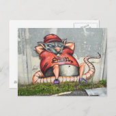 Carte postale avec souris de refroidissement (graf (Devant / Derrière)