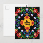 Carte Postale Avec texte Awesome polish Folk Wycinanki (Devant / Derrière)