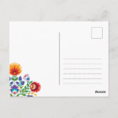 Carte Postale Avec texte Awesome polish Folk Wycinanki (Dos)