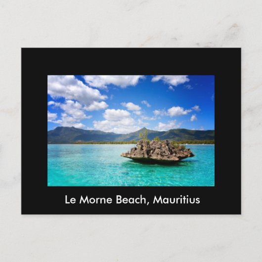 Carte Postale Avec Thème Plage De Maurice (Devant)