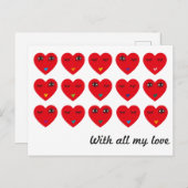 Carte Postale Avec tout mon amour 02 (Devant / Derrière)