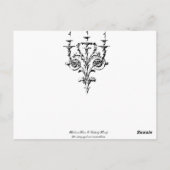 Carte Postale Avec un rose entre mes dents (Dos)