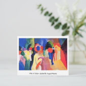 Carte Postale Avec Veste Jaune D'Août Macke (Debout devant)