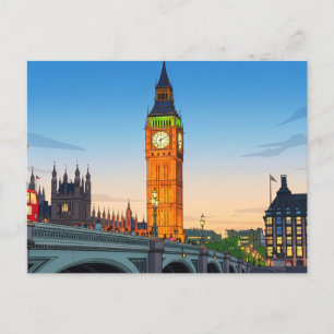 Carte postale avec vue sur Big Ben