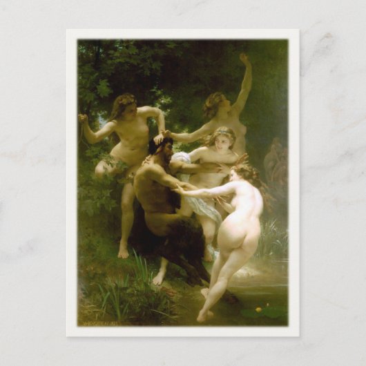Carte Postale Avec William-Adolphe Bouguereau Pein (Devant)