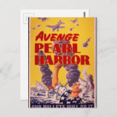 Carte Postale Avenge Pearl Harbour (Devant / Derrière)