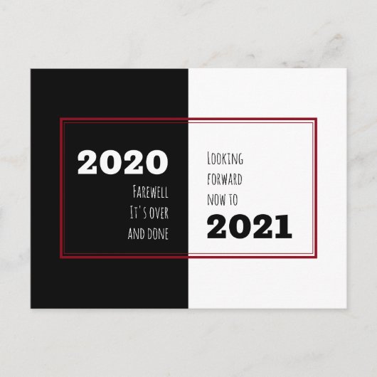 Carte Postale AVENIR 2020 | Perspectives 2021 | Nouvel An (Devant)