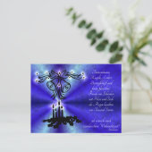 Carte Postale Avent, Weihnachten, Gedicht auf Deutsch (Debout devant)