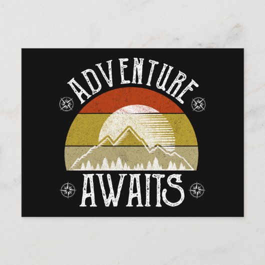 Carte Postale Aventure Attend (Devant)