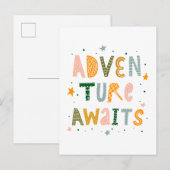 Carte Postale Aventure Attend (Devant / Derrière)