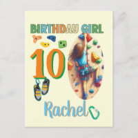 Aventure d'anniversaire de fille d'escalade de roc