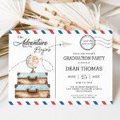 Carte postale Aventure de bagage commence la fête 