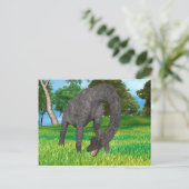 Carte Postale Aventure de dinosaure à long cou dans la jungle (Debout devant)