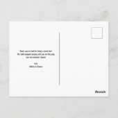 Carte Postale Aventure de montagne Merci rustique (Dos)