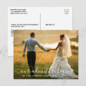 Carte Postale Aventure de script tendance commence Merci de mari (Devant / Derrière)