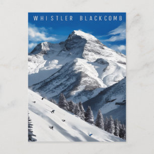 Carte Postale Aventure de snowboard à Whistler Blackcomb