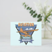 Carte Postale Aventure hydravion (Debout devant)