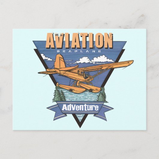 Carte Postale Aventure hydravion (Devant)