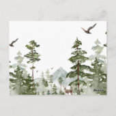 Carte Postale Aventure Oh Boy Livres Forêt de Pins pour Bébé (Dos)