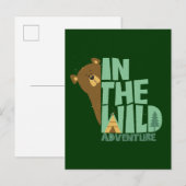 Carte Postale Aventure ours sauvage (Devant / Derrière)