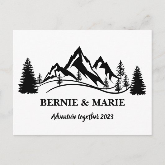 CARTE POSTALE AVENTURE PERSONNALISÉE SUR MESURE ENSEMBLE (Devant)