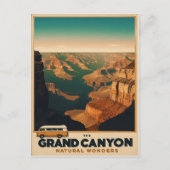 Carte Postale Aventure Rétro Grand Canyon (Devant)