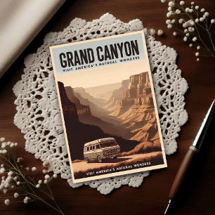 Carte Postale Aventure Rétro Grand Canyon