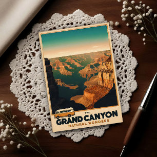 Carte Postale Aventure Rétro Grand Canyon