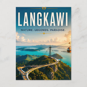 Carte Postale 🌿 Aventure sur l'île de Langkawi en Malaisie 🌉