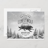 Carte Postale Aventure Vintage Loup Solitaire Voyage Mississippi (Devant / Derrière)