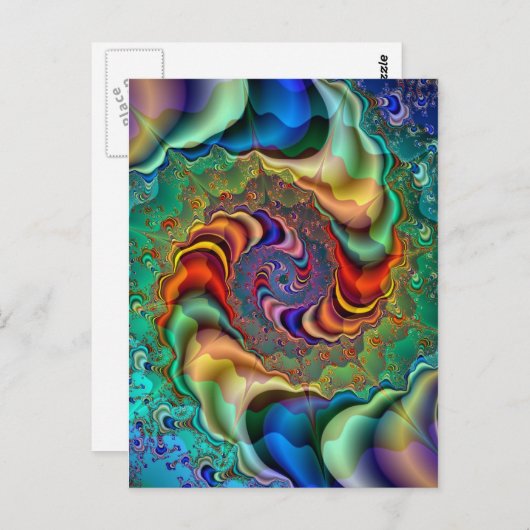 Carte Postale Aventure visuelle (Devant / Derrière)