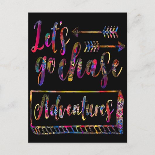 Carte Postale Aventures Aventures Aventures Retro citation P (Devant)