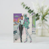 Carte Postale Aventures dans un centre commercial du 25ème siècl (Debout devant)