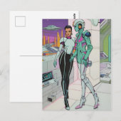 Carte Postale Aventures dans un centre commercial du 25ème siècl (Devant / Derrière)