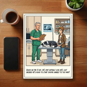 Carte Postale Aventures de la clinique vétérinaire d'urgence en